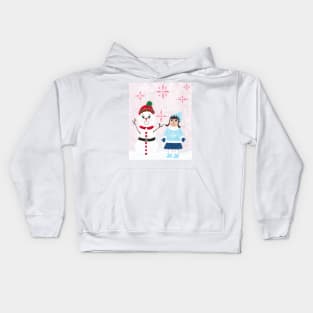 Winter Fun Snowman Kids Hoodie